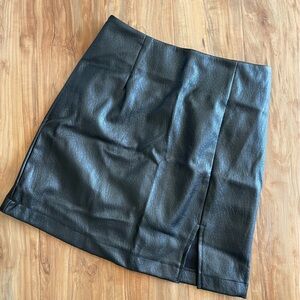 Target/WildFable Black Faux Leather Mini Skirt